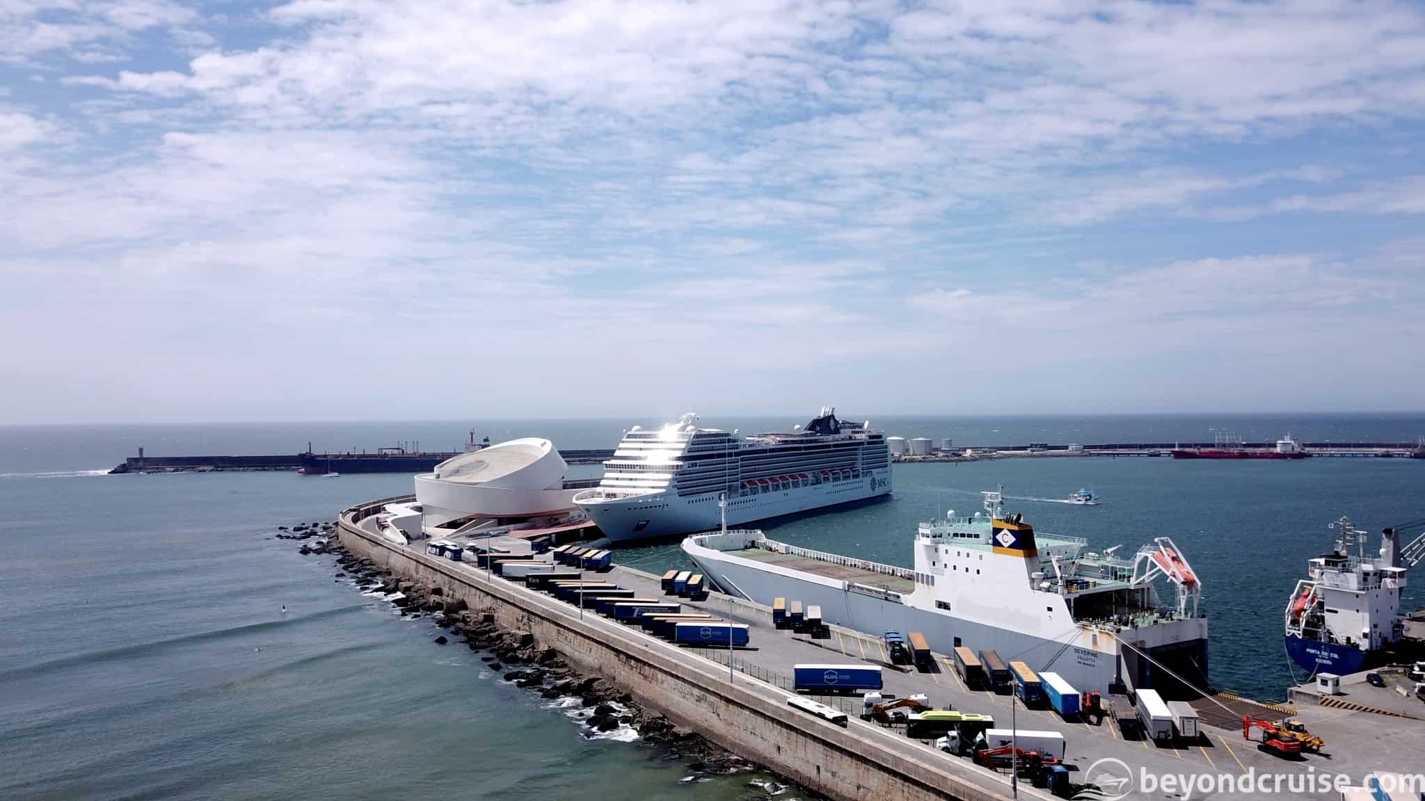 MSC Magnifica in the port of Leixoes