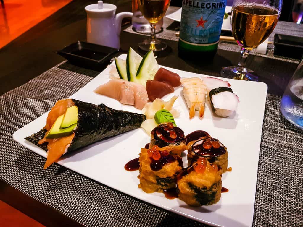 MSC Meraviglia - Kaito Sushi Restaurant main course