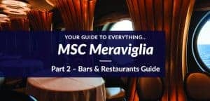 MSC Meraviglia Bars and Restaurants Guide